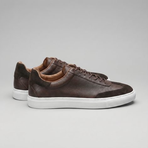 Men's Low-Top Leather Sneakers