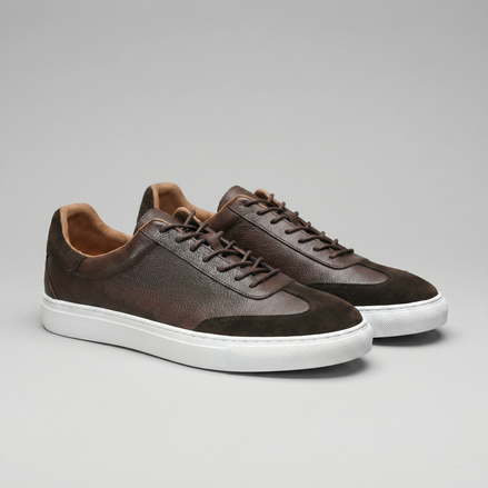 Men's Low-Top Leather Sneakers