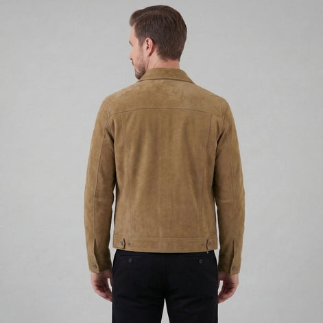 Men's Minimalist Button Closure Jacket