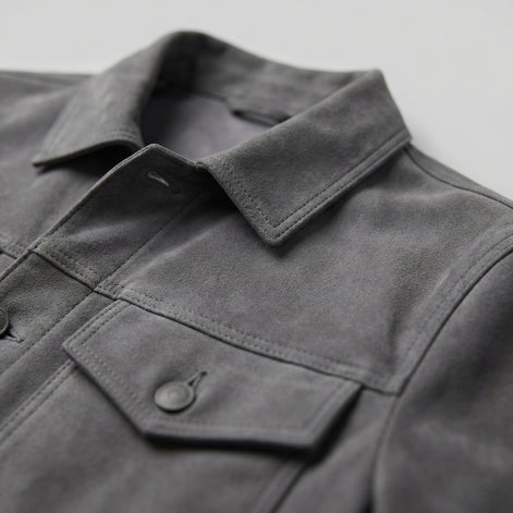 Men's Minimalist Button Closure Jacket