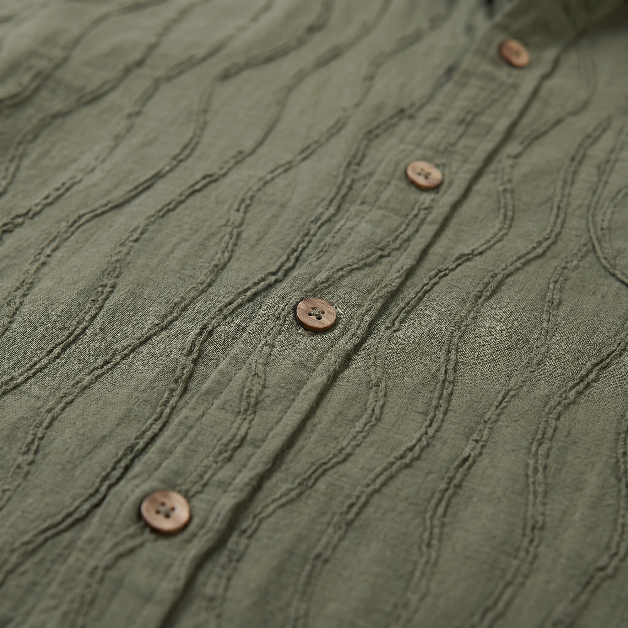 Men's Minimalist Wave Summer Shirt