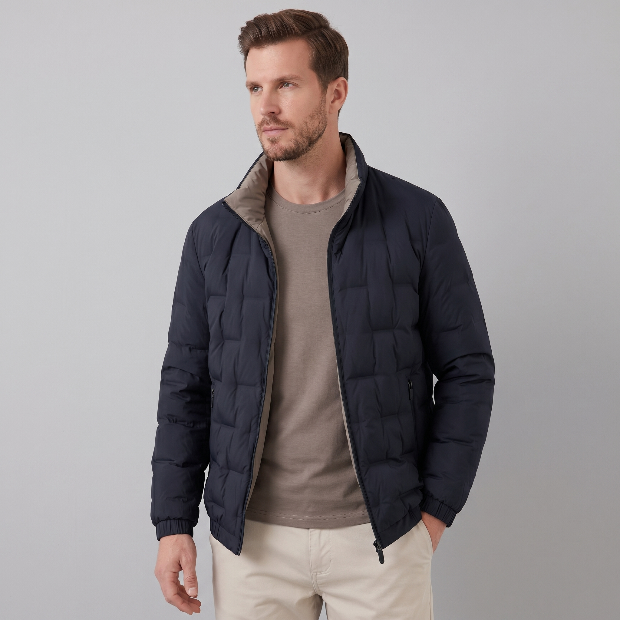 Men's Modern Quilted Jacket