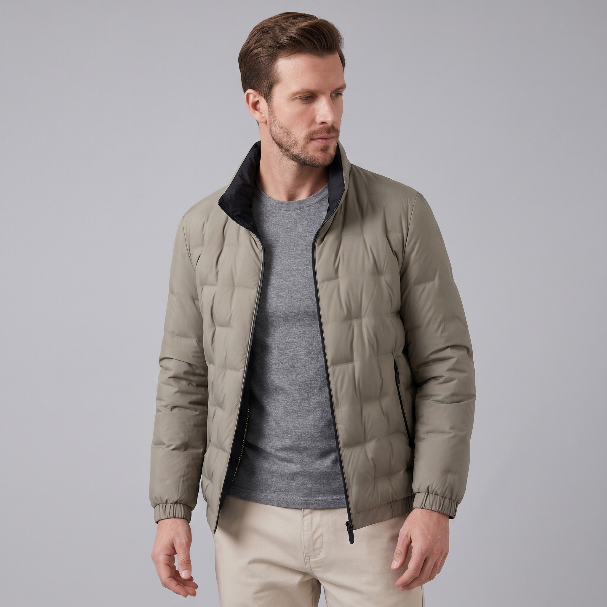 Men's Modern Quilted Jacket