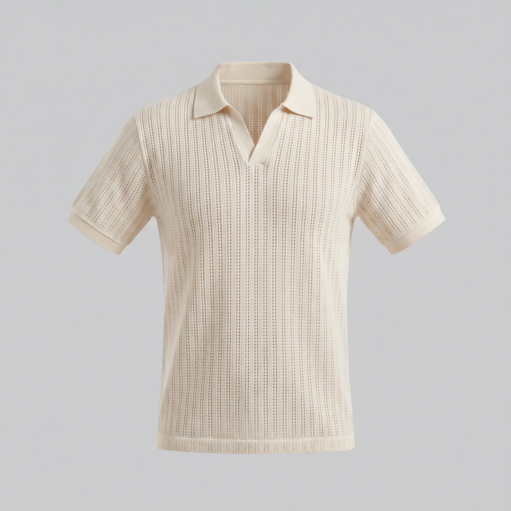 Men's Open Collar Summer Polo Shirt