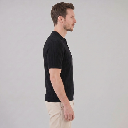 Men's Open Collar Summer Polo Shirt