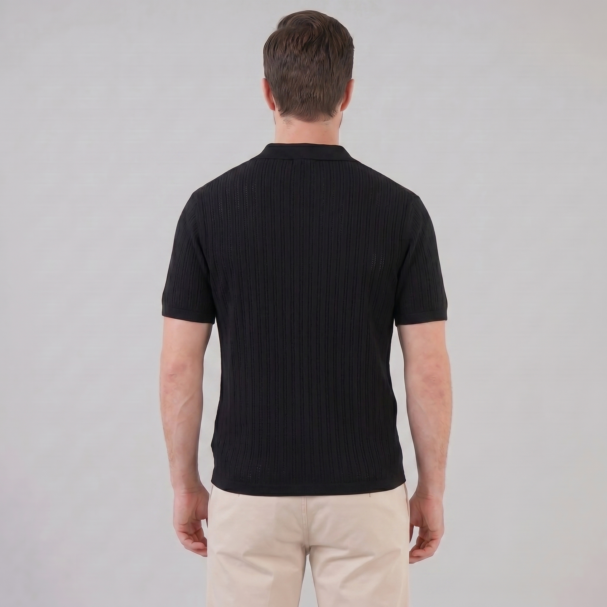Men's Open Collar Summer Polo Shirt