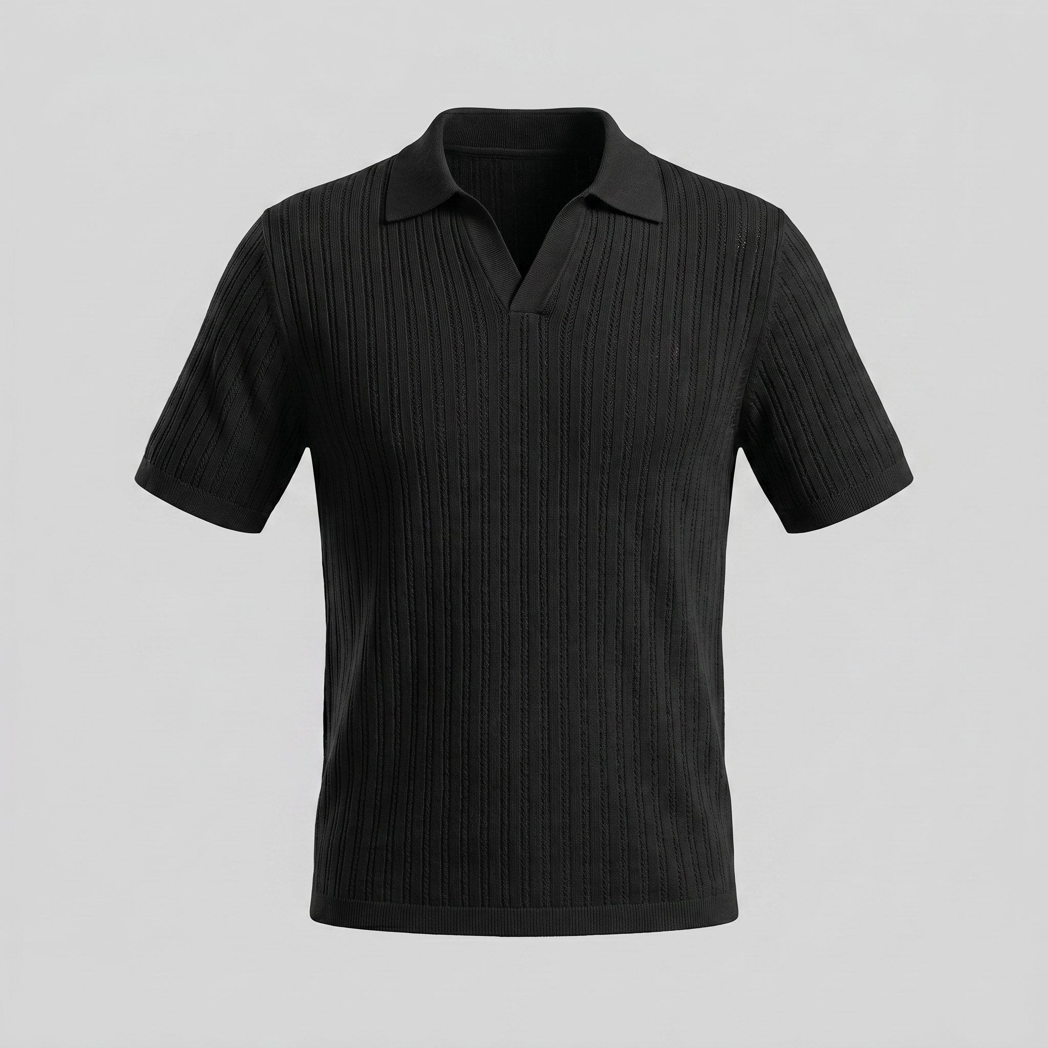 Men's Open Collar Summer Polo Shirt