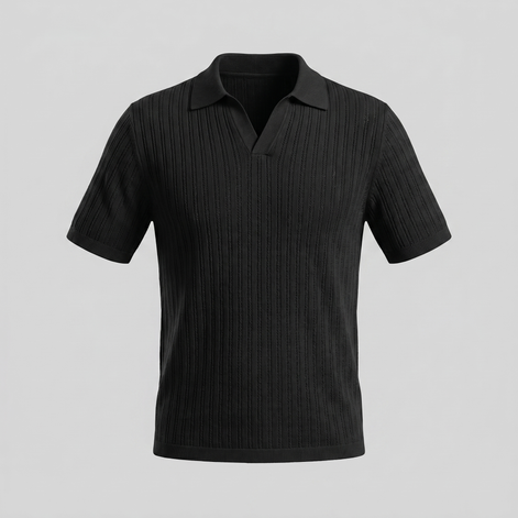 Men's Open Collar Summer Polo Shirt