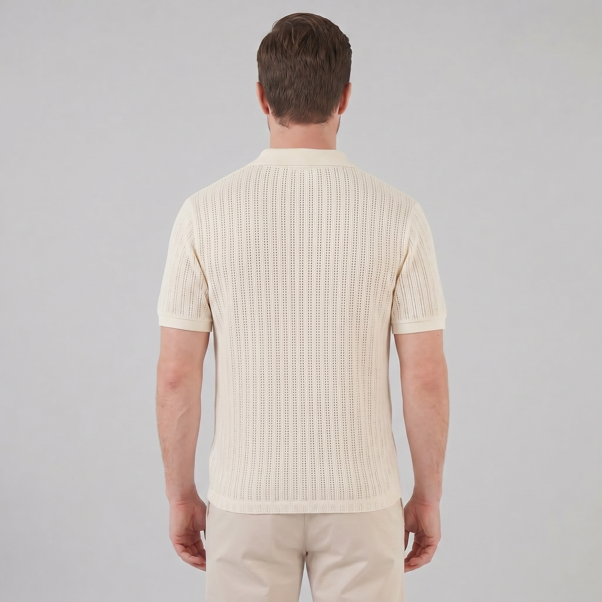 Men's Open Collar Summer Polo Shirt