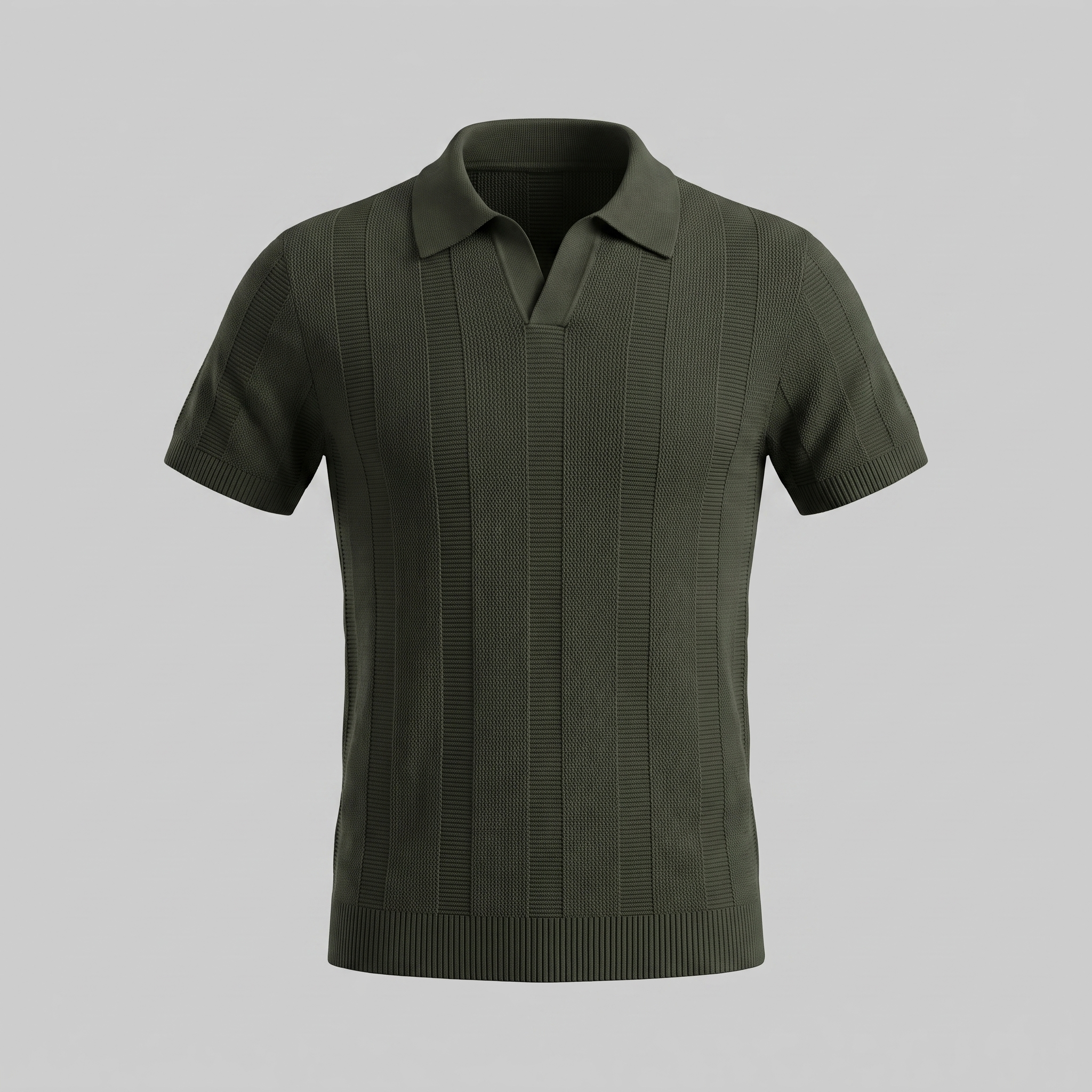 Men's Open Knit Polo Shirt