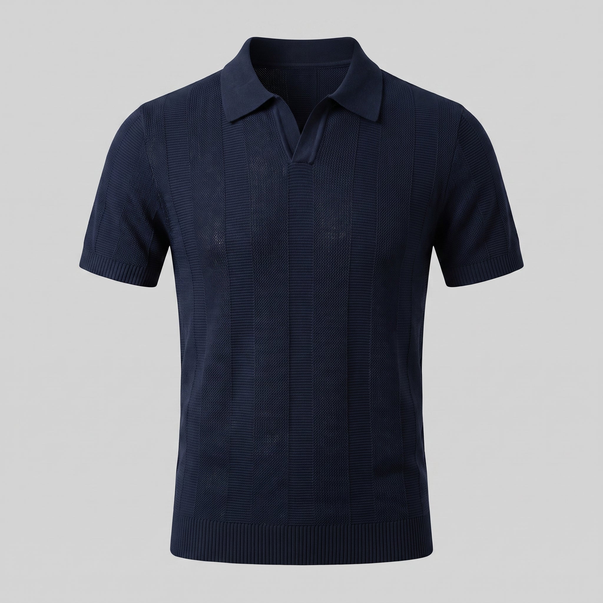 Men's Open Knit Polo Shirt