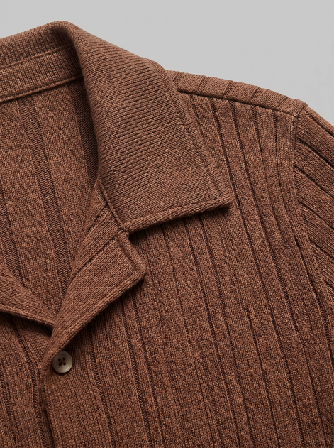 Men's Open-Knit Shirt and Trousers Set