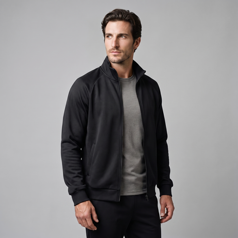 Men's Oversized Full-Zip Track Jacket