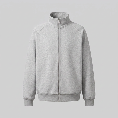 Men's Oversized Full-Zip Track Jacket