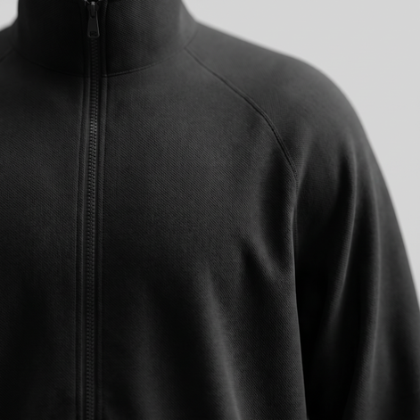 Men's Oversized Full-Zip Track Jacket