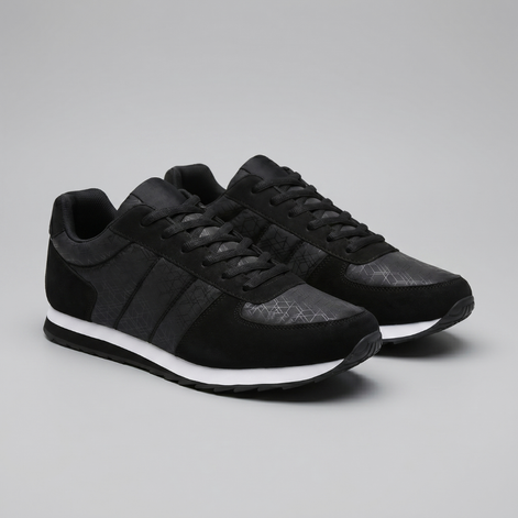 Men's Patterned Low-Top Sneakers