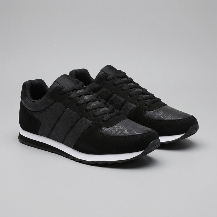 Men's Patterned Low-Top Sneakers