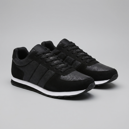 Men's Patterned Low-Top Sneakers