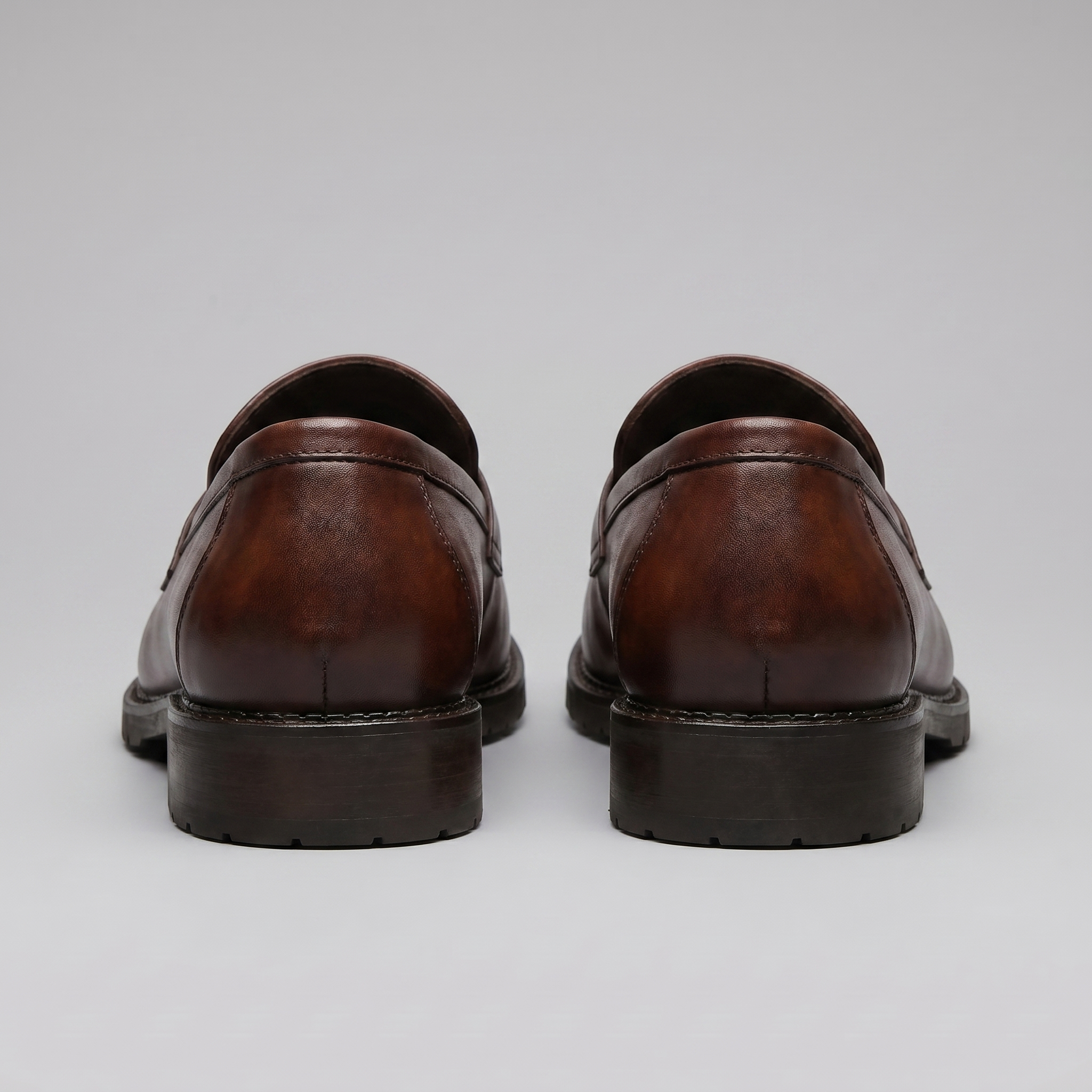 Men's Penny Loafers with Brogue Details
