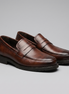 Men's Penny Loafers with Brogue Details