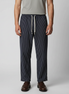 Men's Pinstripe Cotton Linen Drawstring Trousers