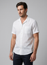 Men's Pinstripe Short-Sleeve Camp Shirt