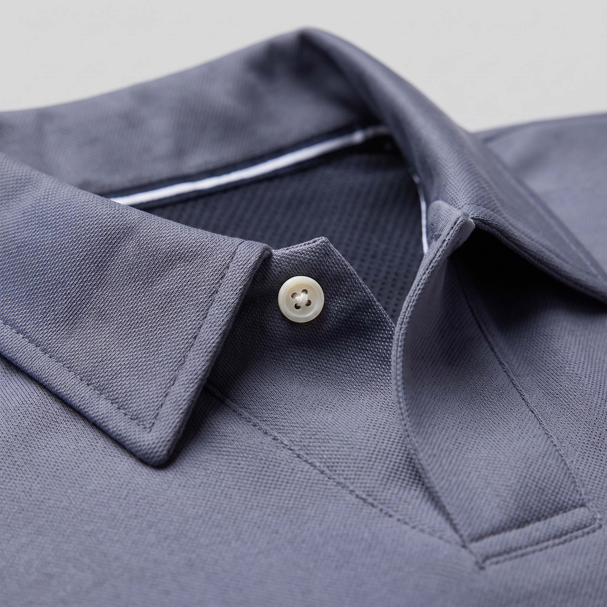 Men's Piqué Long Sleeve Polo Shirt