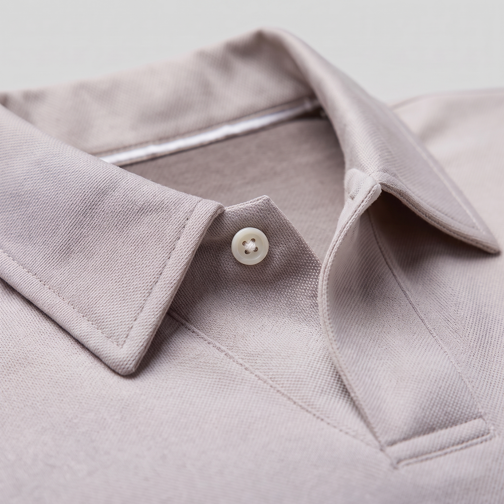 Men's Piqué Long Sleeve Polo Shirt