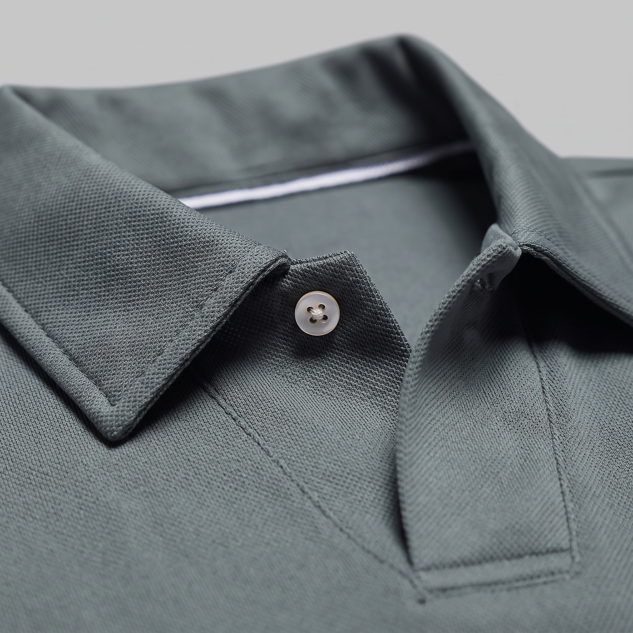 Men's Piqué Long Sleeve Polo Shirt