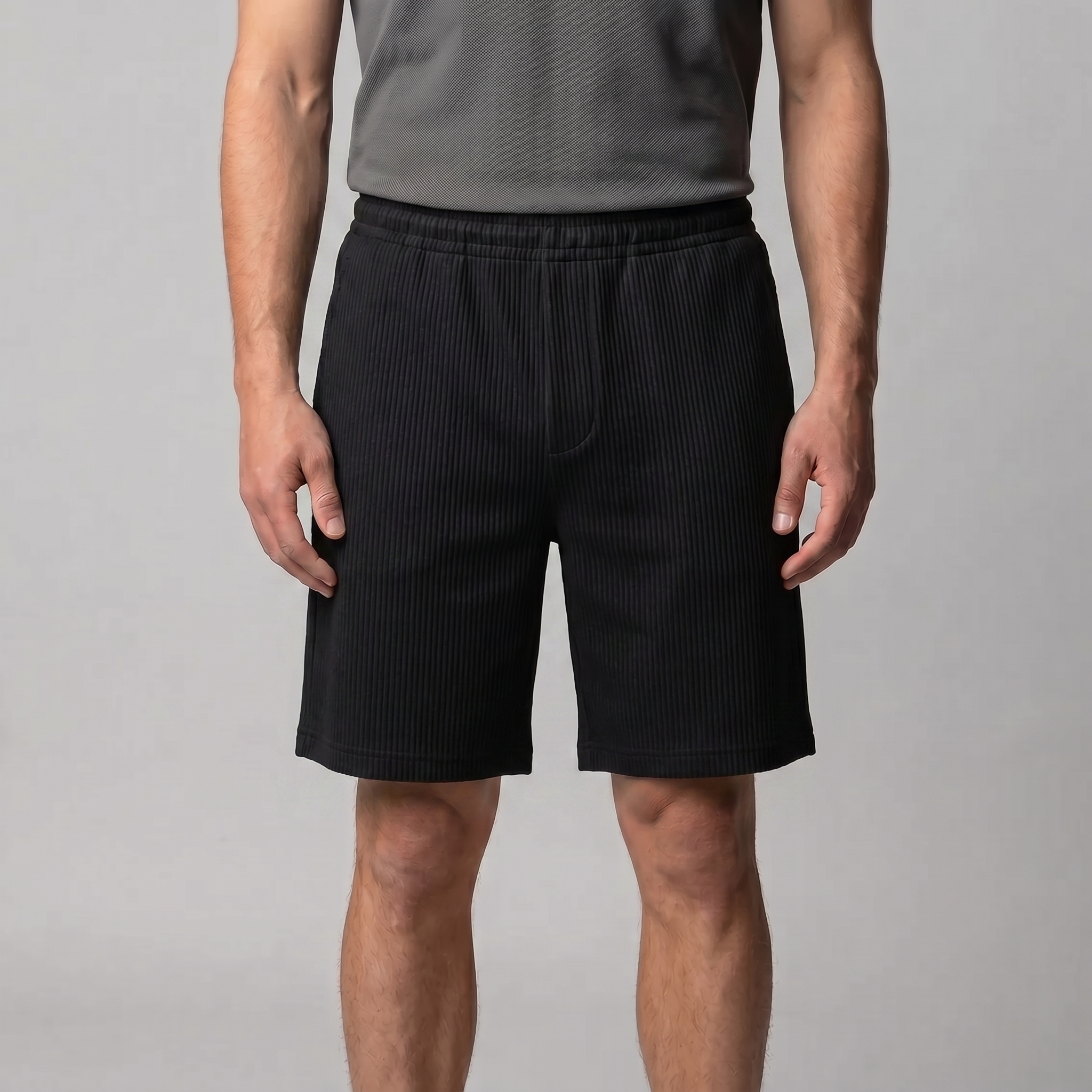 Men's Pleated Relaxed Fit Shorts