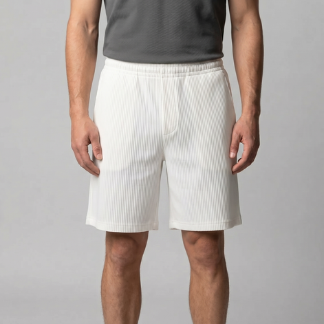 Men's Pleated Relaxed Fit Shorts