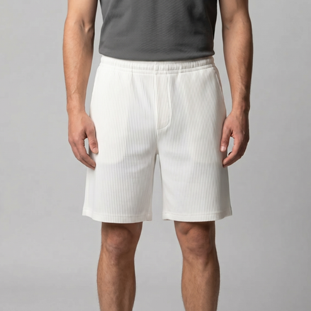 Men's Pleated Relaxed Fit Shorts