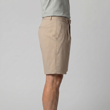 Men's Pleated Tailored Chino Shorts