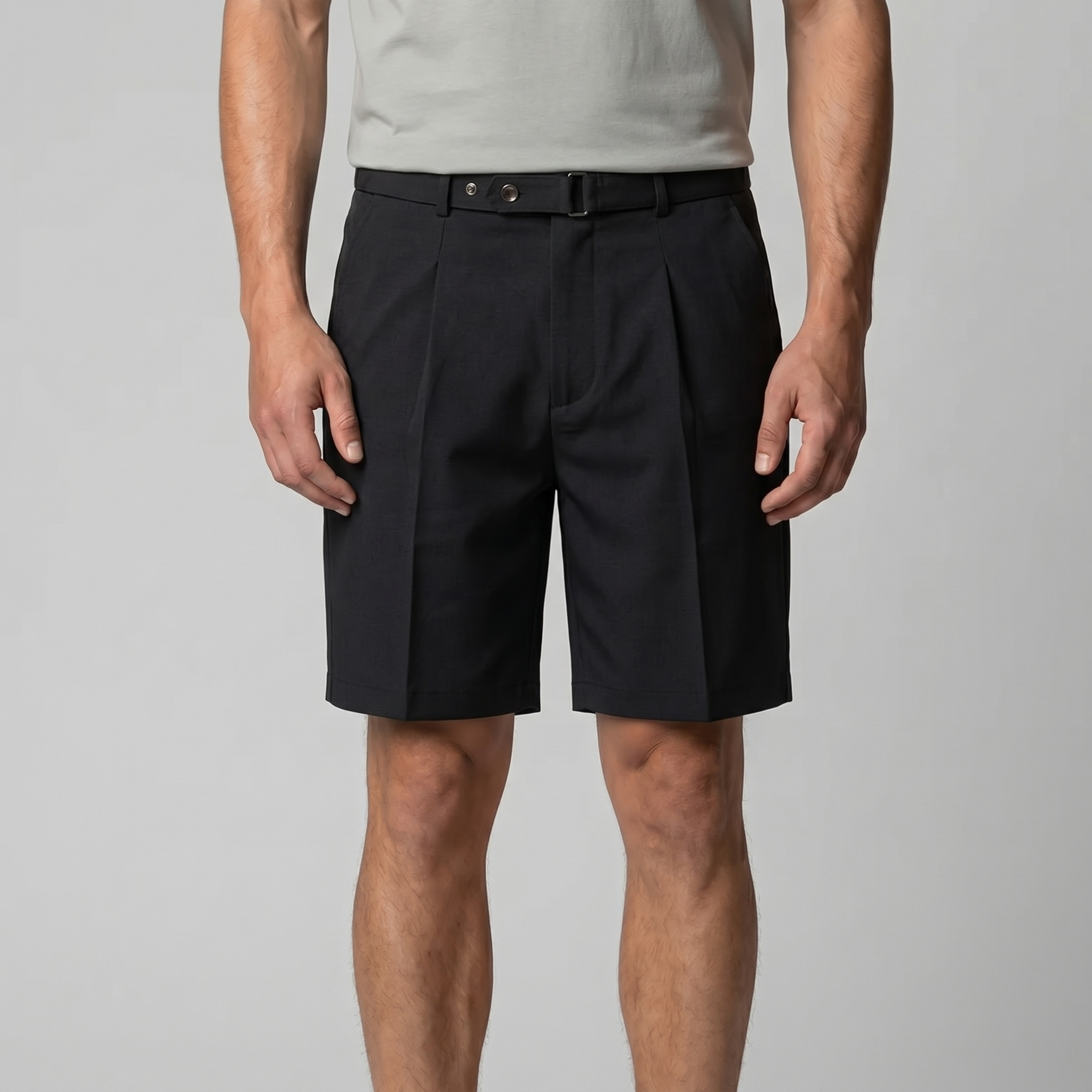 Men's Pleated Tailored Chino Shorts
