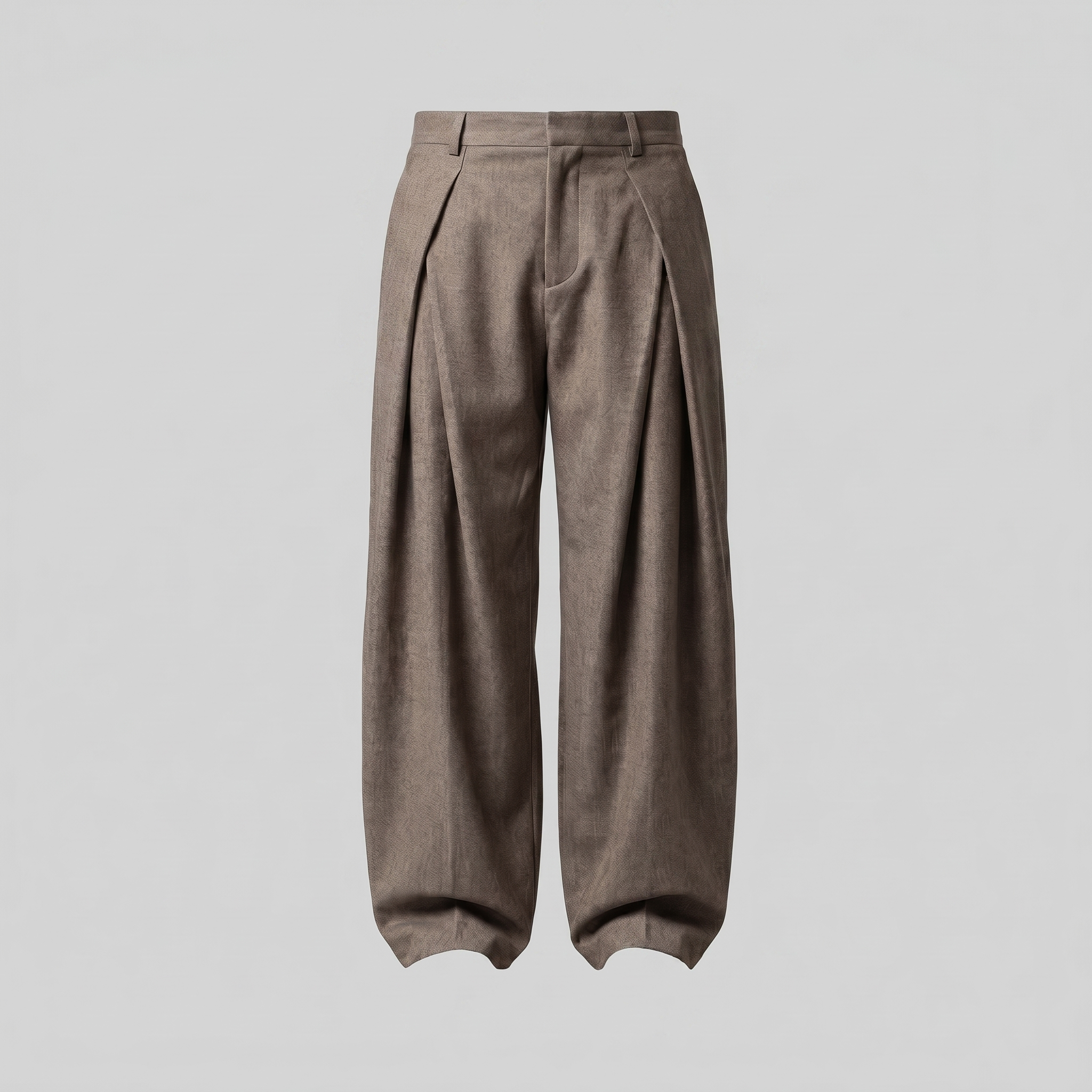 Men's Pleated Wide-Leg Tailored Trousers