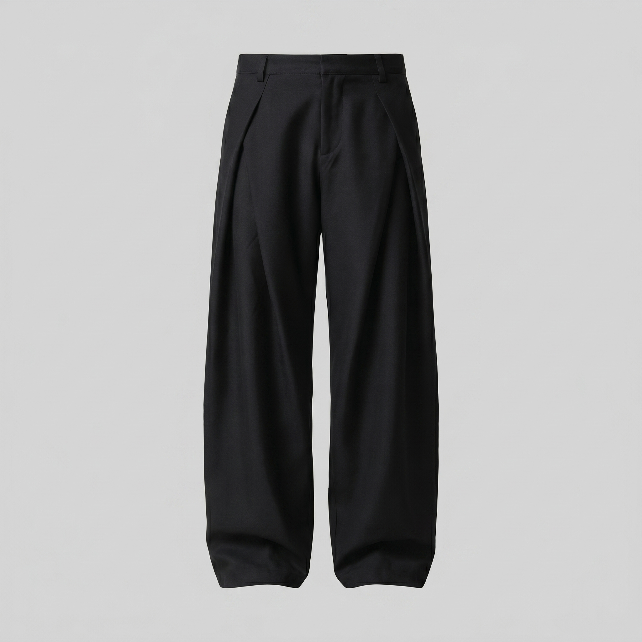 Men's Pleated Wide-Leg Tailored Trousers