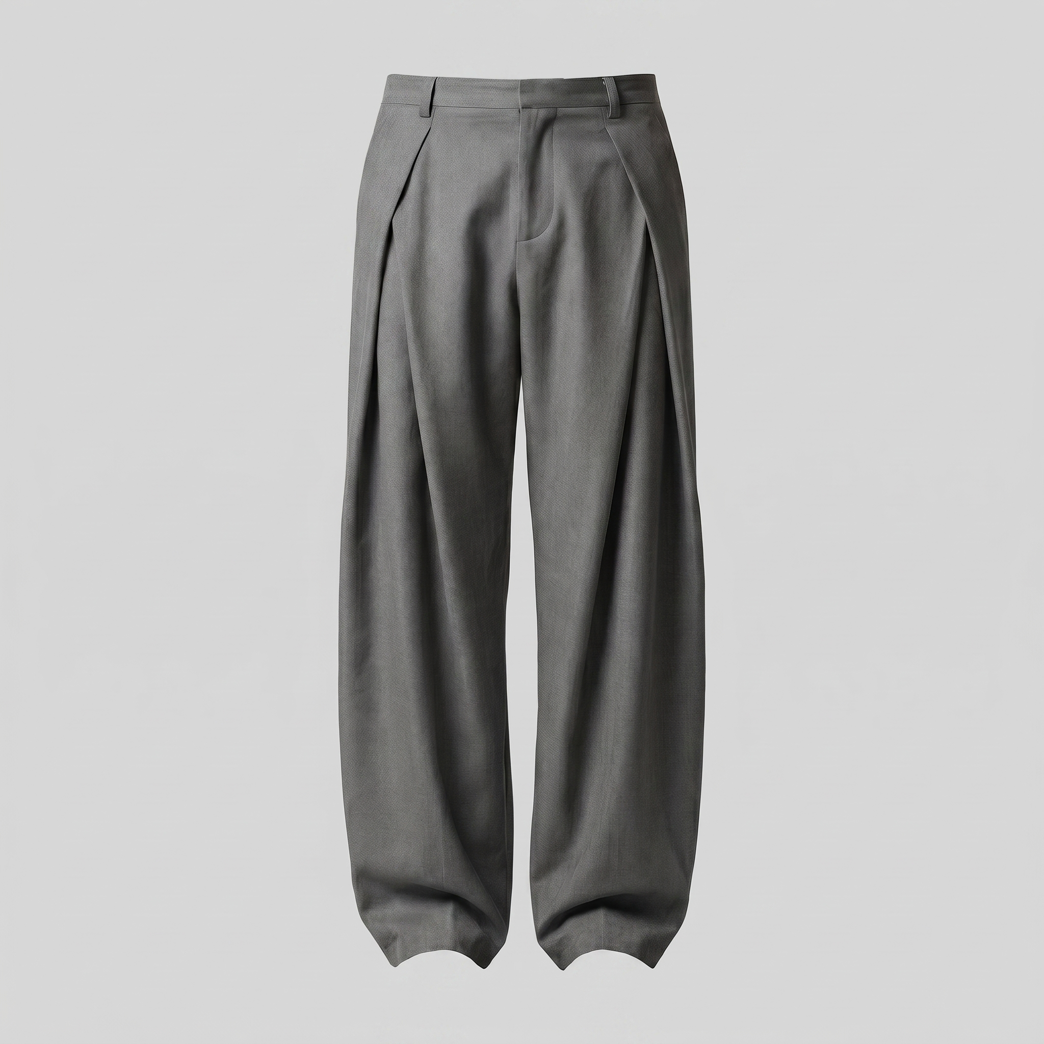 Men's Pleated Wide-Leg Tailored Trousers