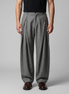 Men's Pleated Wide-Leg Tailored Trousers