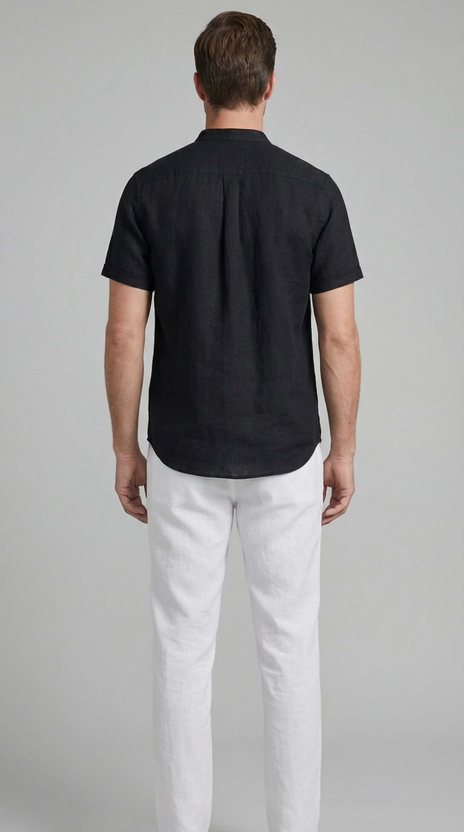 Men's Polo Shirt and Linen Trouser Set