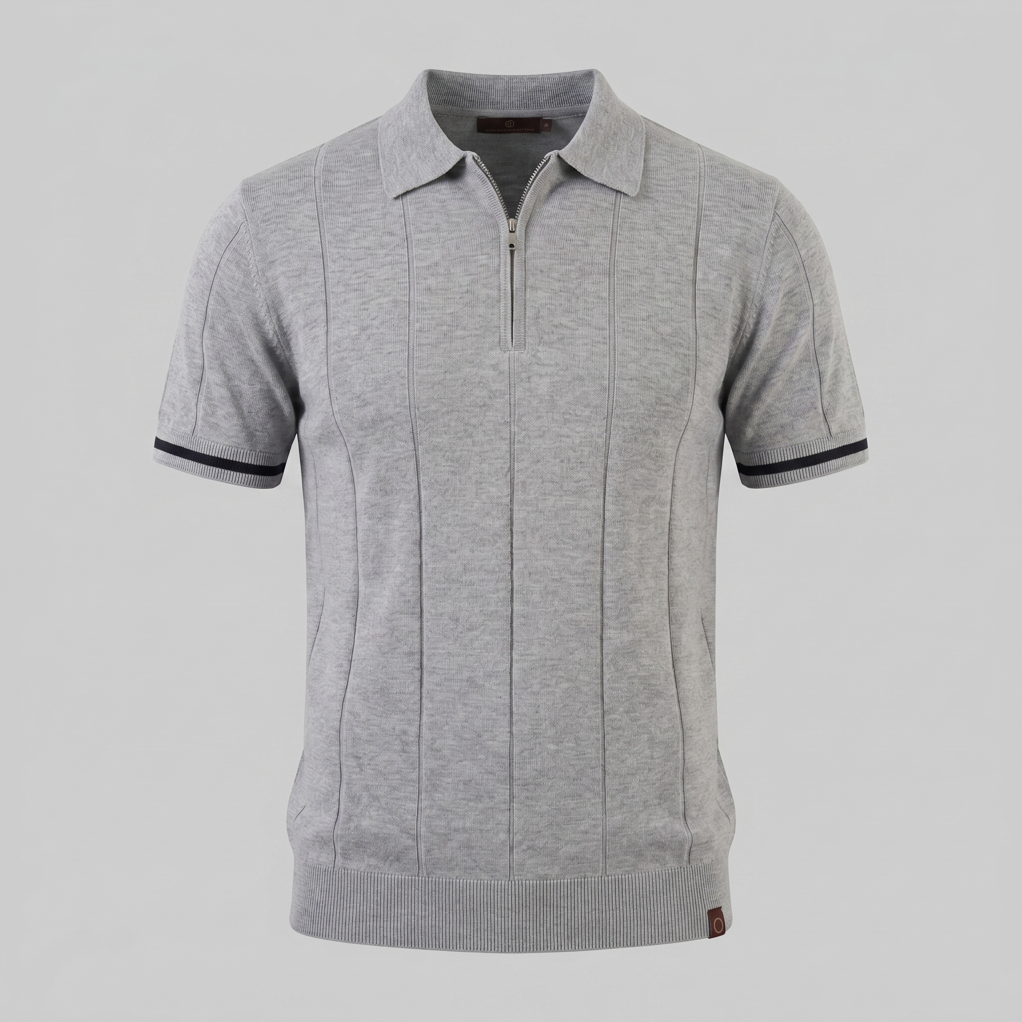 Men's Polo Shirt with Zip Collar