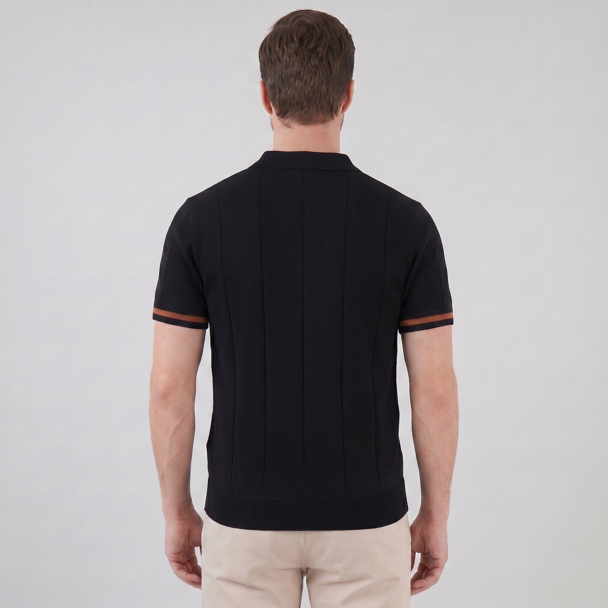 Men's Polo Shirt with Zip Collar