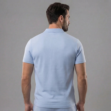 Men's Polo Shirts and Shorts Set for Casual Style