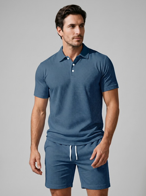 Men's Polo and Shorts Set