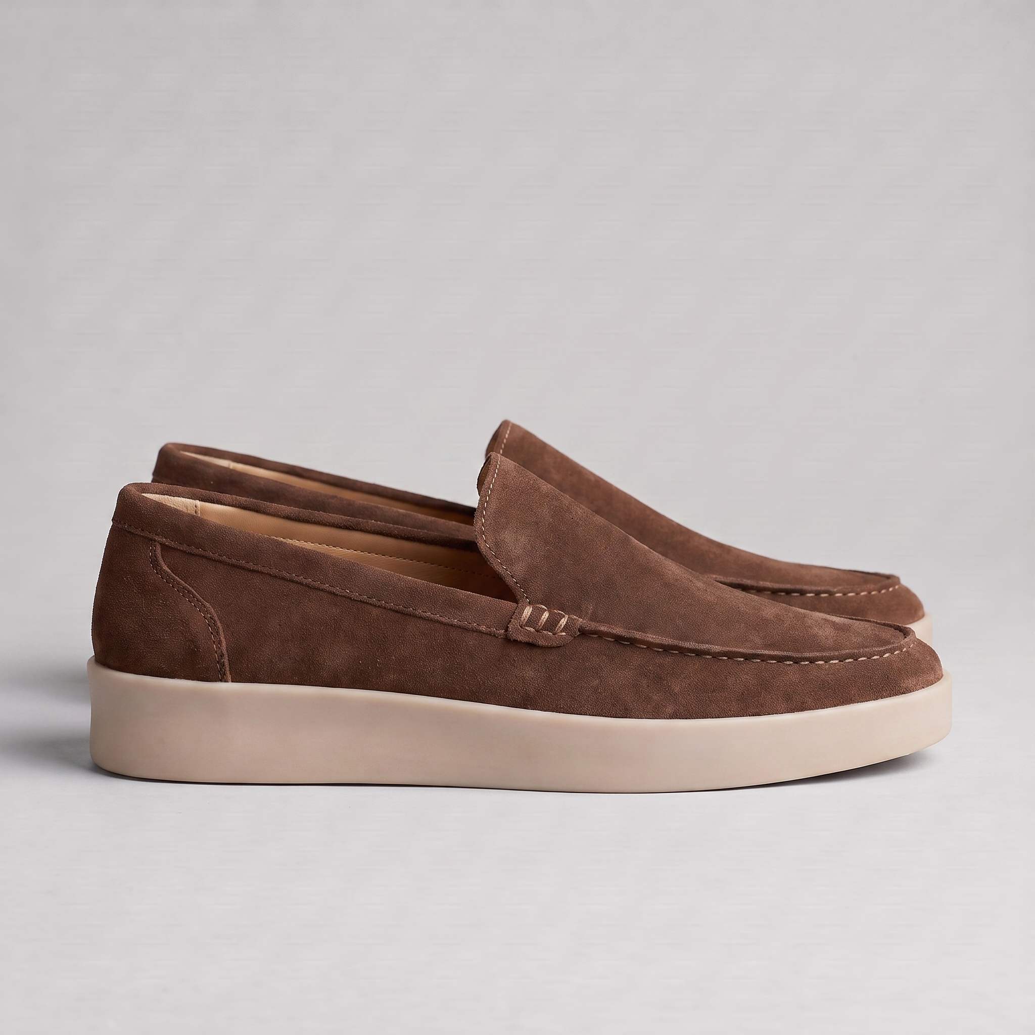 Men's Premium Sheep Suede Slip-On Loafers