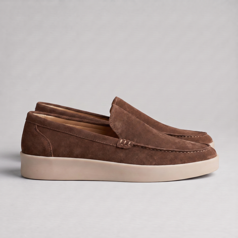 Men's Premium Sheep Suede Slip-On Loafers