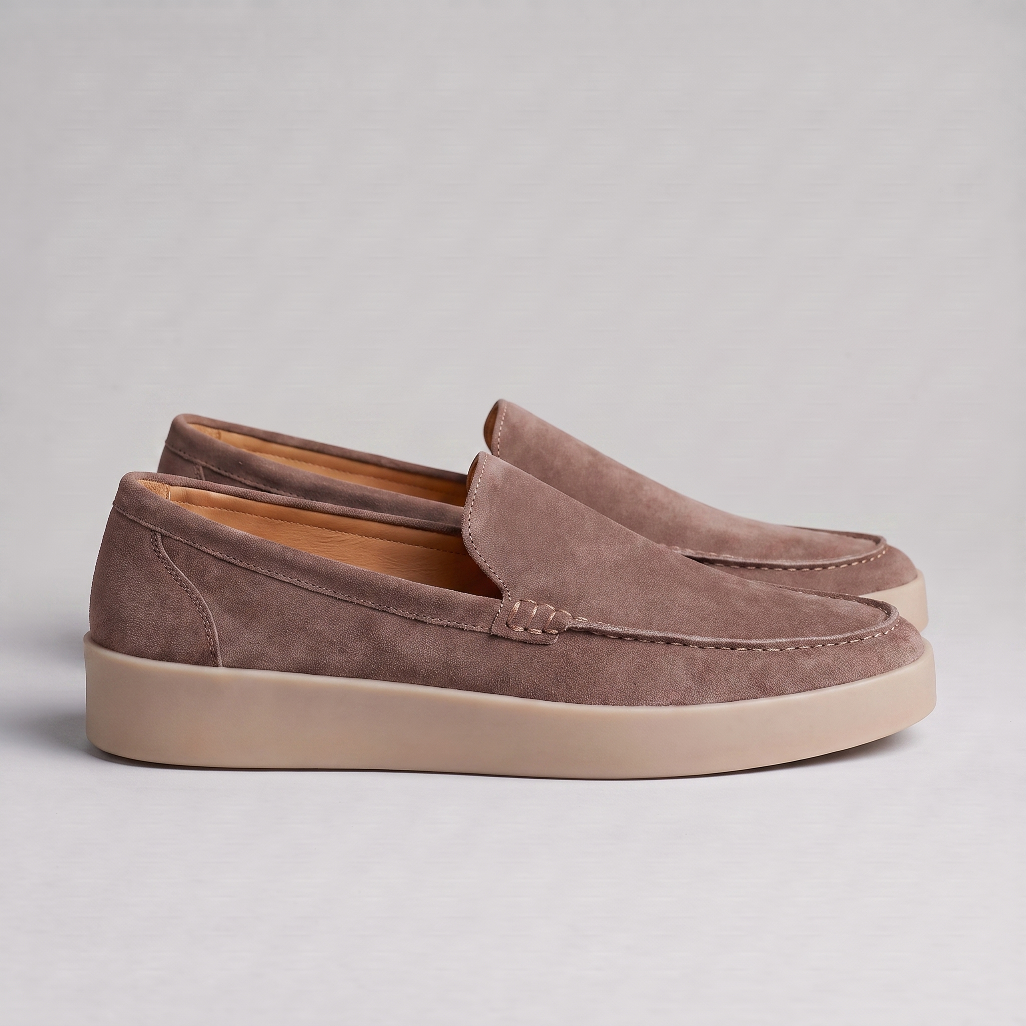 Men's Premium Sheep Suede Slip-On Loafers