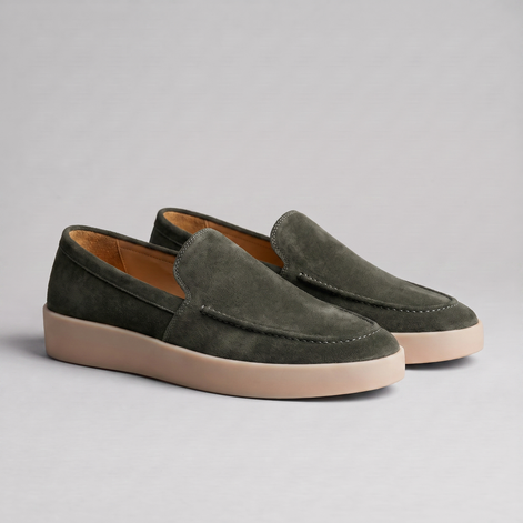 Men's Premium Sheep Suede Slip-On Loafers