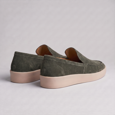 Men's Premium Sheep Suede Slip-On Loafers
