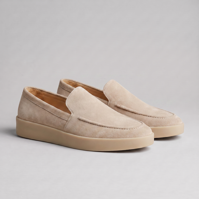 Men's Premium Sheep Suede Slip-On Loafers