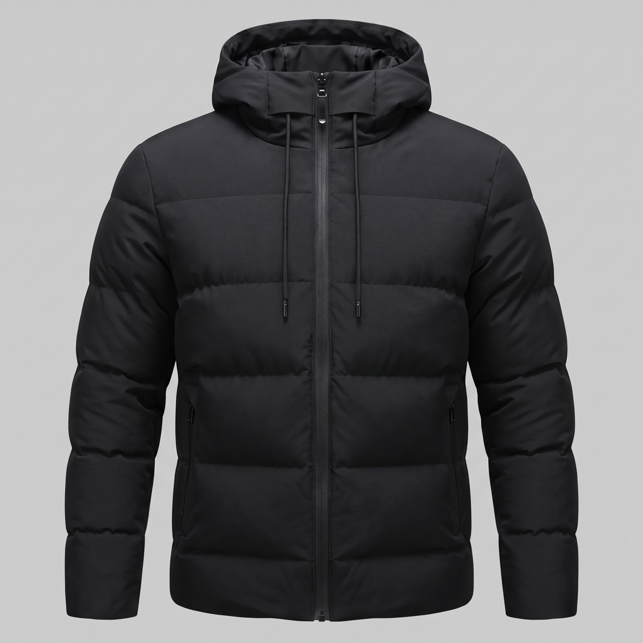 Men's Puffer Winter Jacket with Quilted Insulation